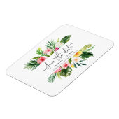 Het het bladmanuscript van de Tropische waterverf  Magneet (Linkerzijde)