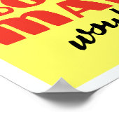 Het het boekmerk van A zou beter WPA zijn Poster (Hoek)