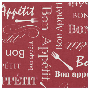 Het het gastronomische Rood en Wit van Bon Appetit Stof