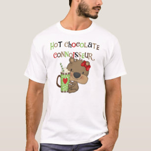 Het hete Meisje ChocolateConoisseur draagt T-shirt