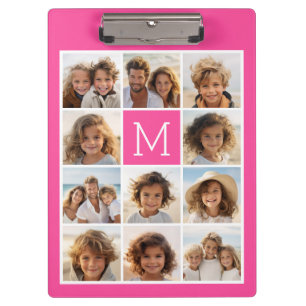 Het hete Roze Monogram van de Douane van de Klembord