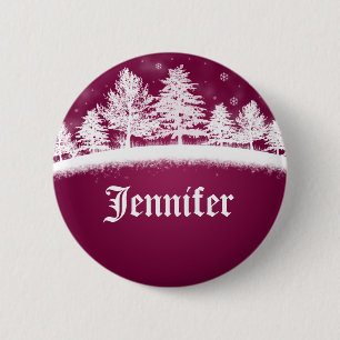 Het Hete Roze van de Naamplaatjes van de Partij Ronde Button 5,7 Cm