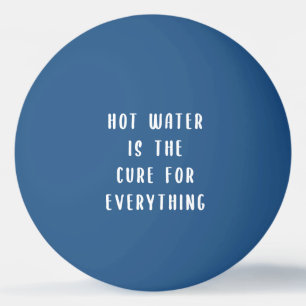 Het hete water is de remedie voor alles pingpong b pingpongballen