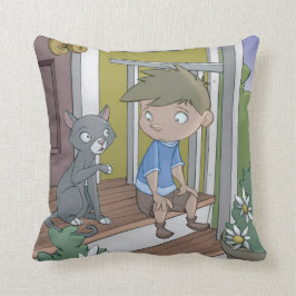 Het Hiccup-boek - kussen - de kat