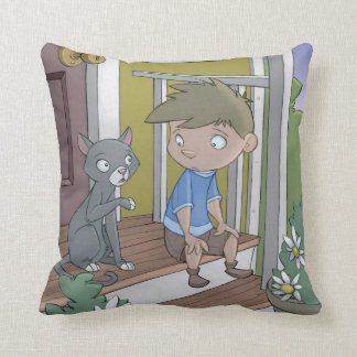 Het Hiccup-boek - kussen - de kat