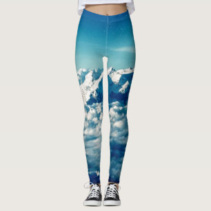 Het Himalaya-gebergte in Clouds Blue Sky Leggings