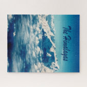 Het Himalaya-gebergte met tekst Legpuzzel (Horizontaal)