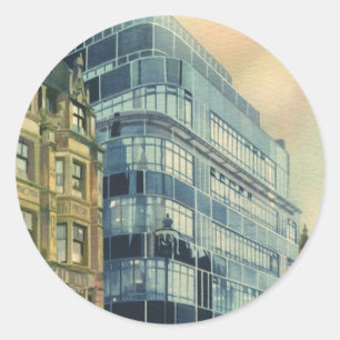 Het historische Daily Express Building aan Fleet S Ronde Sticker