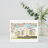 Het historische Lincoln Memorial in Washington, DC Briefkaart (Staand voorkant)