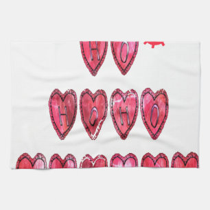 Het Ho Ho Hearts Collectie. Theedoek
