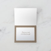 Het hobbelpaard dankt u kaardt bedankkaart (Binnen)