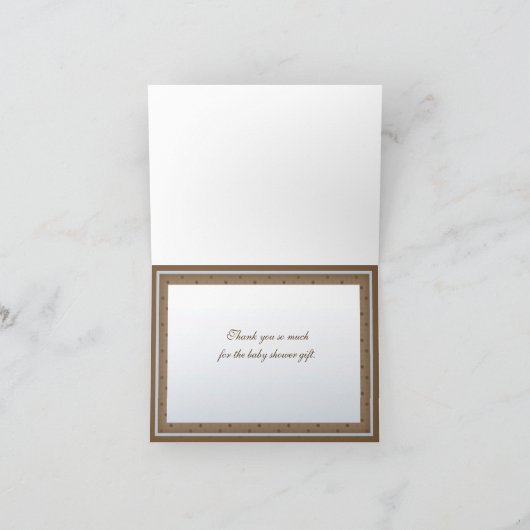 Het hobbelpaard dankt u kaardt bedankkaart (Binnen)