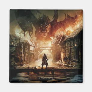 Het Hobbit - Laketown Movie Poster Magneet