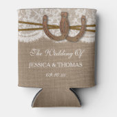 Het Hoefijzer Rustic Wedding Collectie Blikjeskoeler (Voorkant)