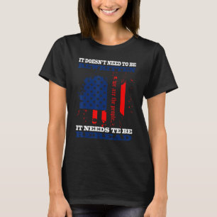 Het hoeft niet herschreven te worden, zoals de men t-shirt