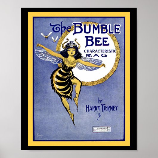 Het Hoesje Bumblebee Rag vel muziek Poster (Voorkant)