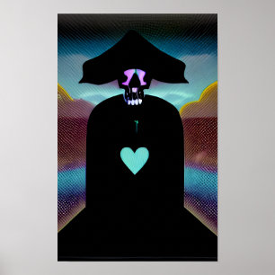 Het Hoesje van het Vermiste Zwarte Hart Poster