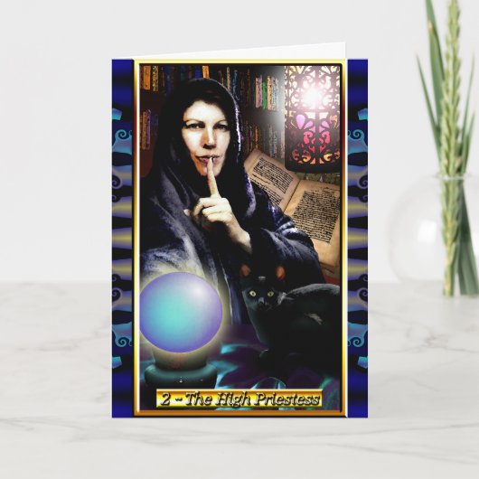 Het hoge Priestess van het Tarot Banx Wenskaart Kaart (Voorkant)