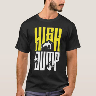 Het hoge Springen Jumper Spoor en Gebied T-shirt