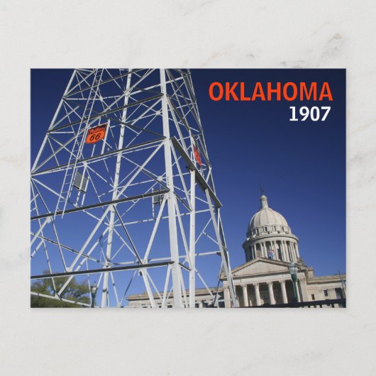 Het honderdjarige briefkaart van Oklahoma (Voorkant)