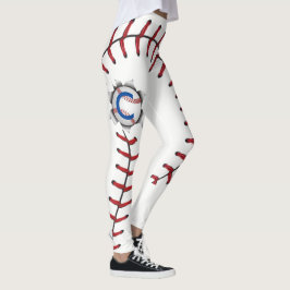 Het honkbal stikt Seizoen Leggings