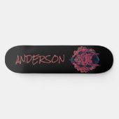 Het hoofd Rode demon ontroert gepersonaliseerd ska Skateboard (Horizontaal)