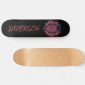 Het hoofd Rode demon ontroert gepersonaliseerd ska Skateboard (Horizontaal)