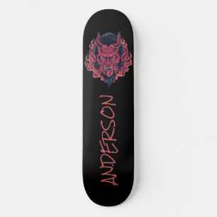 Het hoofd Rode demon ontroert gepersonaliseerd ska Skateboard