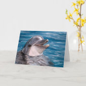 HET HOOFD VAN DE DOLFIJN KAART (Gele Bloem)