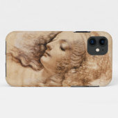 Het hoofd van de vrouw - Leonardo da Vinci Case-Mate iPhone Case (Achterkant (horizontaal))