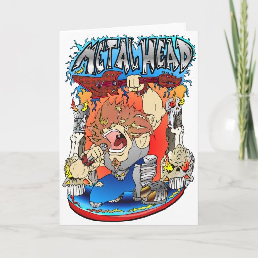 Het Hoofd van het metaal Kaart (Voorkant)