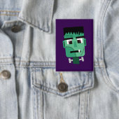 Het hoofd van het monster van Frankenstein Button (Insitu)