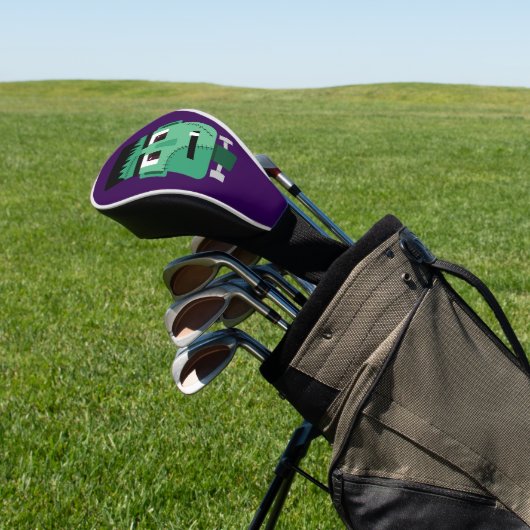 Het hoofd van het monster van Frankenstein Golfheadcover (Insitu)