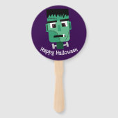 Het hoofd van het monster van Frankenstein Handwaaier (Voorkant)