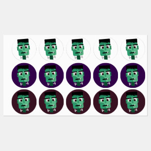 Het hoofd van het monster van Frankenstein Labels