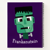 Het hoofd van het monster van Frankenstein Notitieboek (Achterkant)