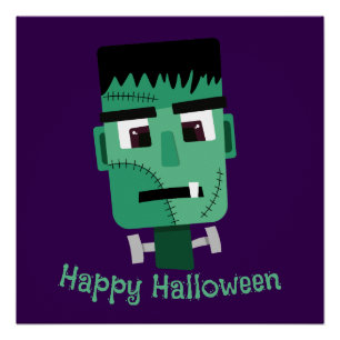 Het hoofd van het monster van Frankenstein Perfect Poster