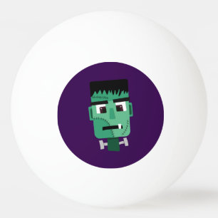 Het hoofd van het monster van Frankenstein Pingpongballen