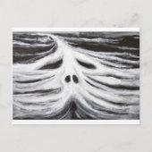 Het hoofd van Leviathan (zwart-wit surrealisme) Briefkaart (Voorkant)