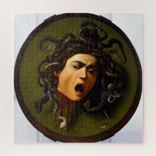 Het hoofd van Medusa door Caravaggio uitdagend Legpuzzel
