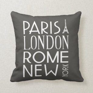 Het Hoofdkussen van Parijs, van Londen, van Rome Kussen