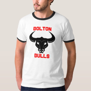 Het HoofdLogo van de Stieren van Bolton T-shirt