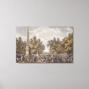 Het hoogtepunt van Virgil in Mantua, 24 Vendemiair Canvas Afdruk