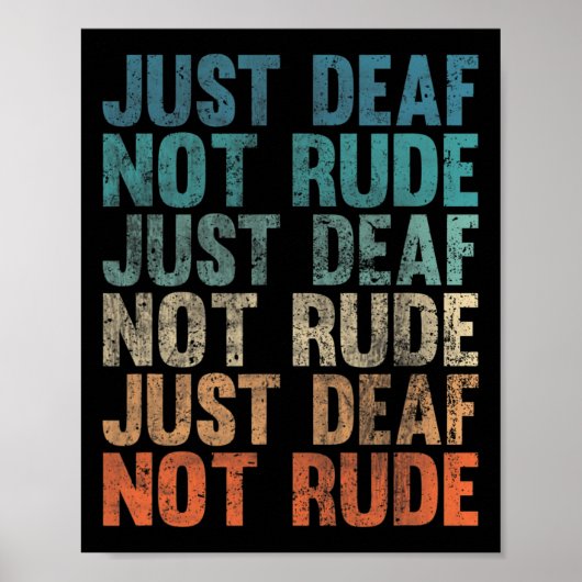 Het horen van Verminderde Bewustheid van het Doof  Poster (Voorkant)