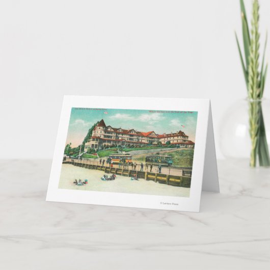 Het hotel van het Strand van het Zee van het Kaart (Voorkant)