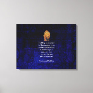 Het houden van aan het Inspirerend Boeddha Citaat Canvas Afdruk