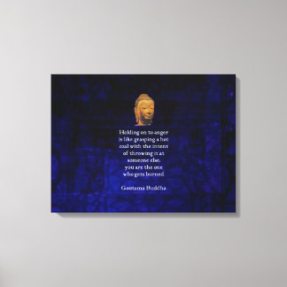 Het houden van aan het Inspirerend Boeddha Citaat  Canvas Afdruk