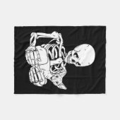 Het houden van Cat Funny Halloween Skull Sphynx Ca Fleece Deken (Voorkant (Horizontaal))