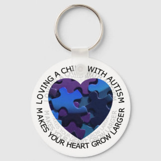 Het houden van een kind met autisme sleutelhanger