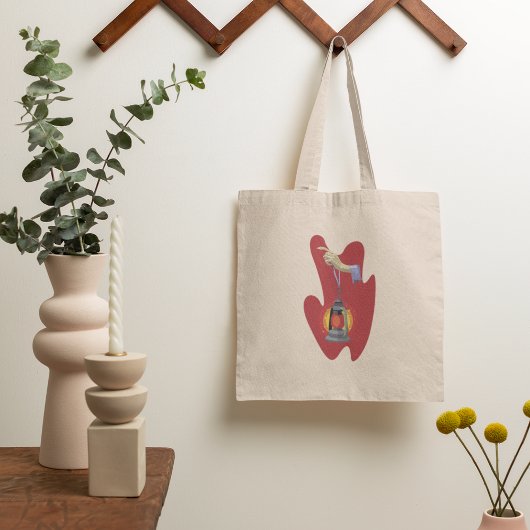 Het houden van een Lantaar Tote Bag